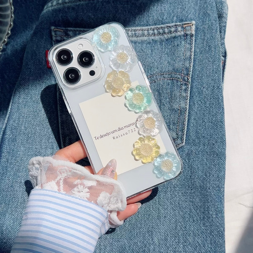 R68 春夏アイスフラワーケース クリアケース お花ケース フラワー