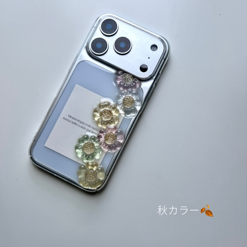 R68 shunkashuutou クリアケース お花ケース フラワーケース iPhone