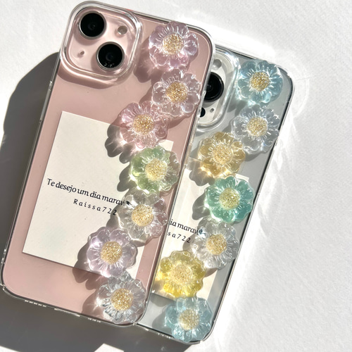 R68 春夏アイスフラワーケース クリアケース お花ケース フラワー