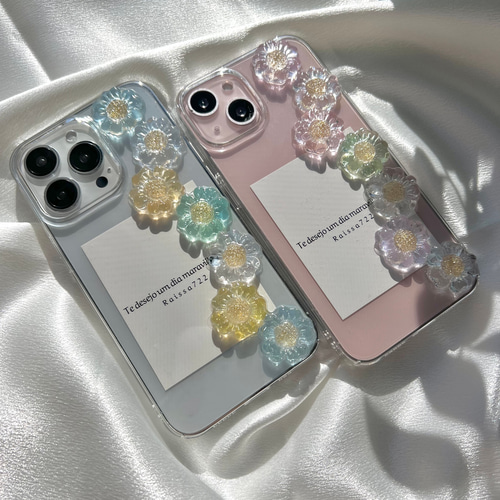 R68 春夏アイスフラワーケース クリアケース お花ケース フラワー