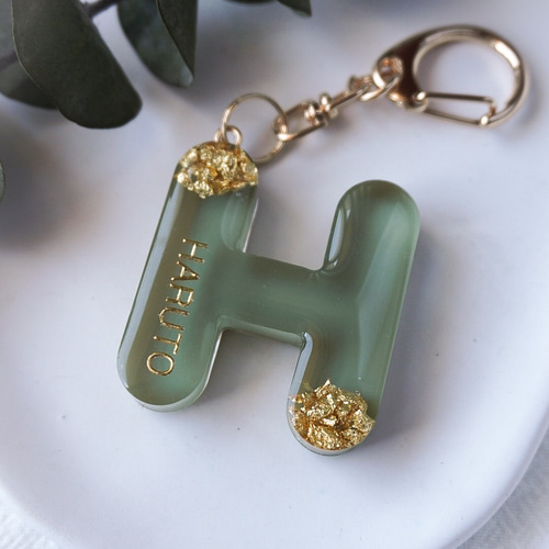 両面文字入れ可【ニュアンスマーブル】名入れ 文字入れ レジン プチ