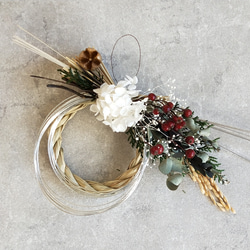 しめ縄リース お正月飾り ナチュラルインテリア 2way 楽天市場】しめ縄 おしゃれ お正月飾り しめ飾り しめ縄リース リース