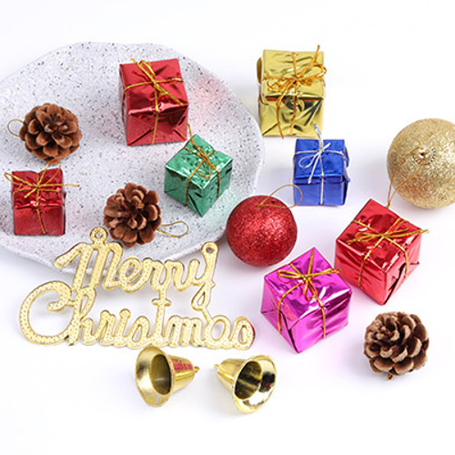 Q867 3袋 クリスマス装飾 クリスマスツリー飾りプレゼントBOX ベルくり