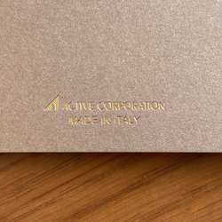 再入荷！イタリア製　品のある、大人のクリスマスカード！『エンボス加工　きらきら箔押し　ツリー柄』～タッセル付き～ 5枚目の画像