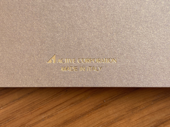 再入荷！イタリア製　品のある、大人のクリスマスカード！『エンボス加工　きらきら箔押し　ツリー柄』～タッセル付き～ 5枚目の画像