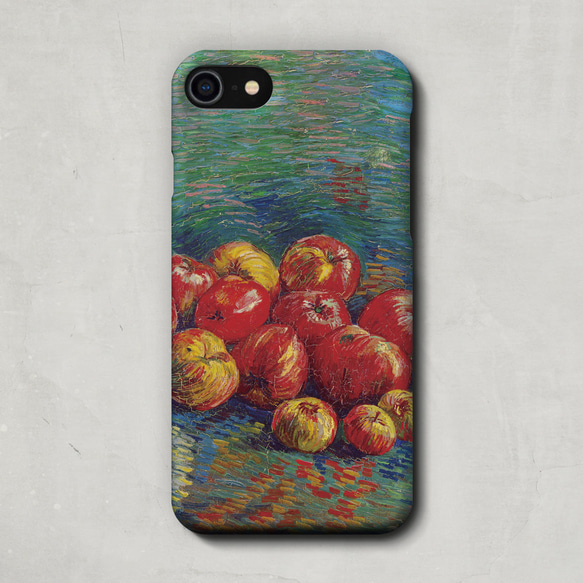 スマホケース / フィンセント・ファン・ゴッホ「 リンゴのある静物」 iPhone 全機種対応 ゴッホ 絵画 レトロ 3枚目の画像