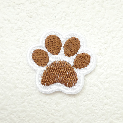 色が選べる肉球ワッペン（マジックテープ加工なし） ワッペン