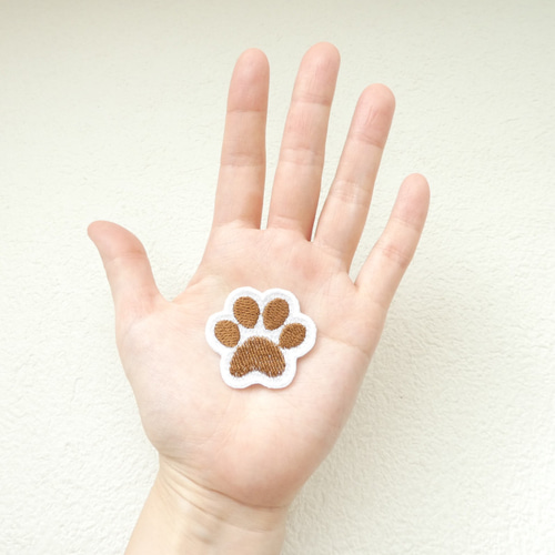 色が選べる肉球ワッペン（マジックテープ加工なし） ワッペン