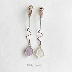 KAKERA design stick pierce/earring(Lavender) 1枚目の画像