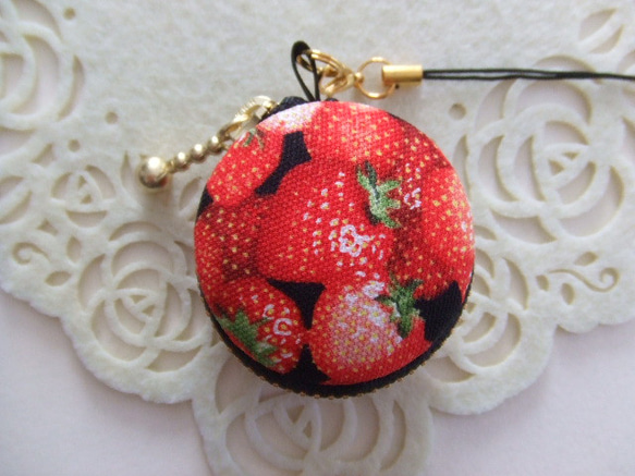 イチゴ♪8/マカロンコインケース4cm(マカロンポーチ)ストラップ付 人気・おすすめ｜売れ筋商品・話題商品におすすめ 品質チェック済み 安心配送 今月のおすすめ