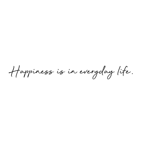 Happiness is in everyday life.幸せは日々の中に‧✧̣̇‧英文 真鍮風ステッカー 8枚目の画像