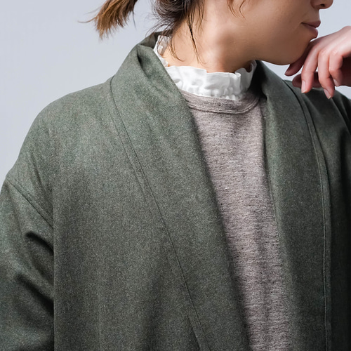 お試し品！数量限定【ウールコート】 軽いメルトンウール100% コート