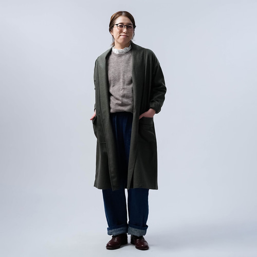 お試し品！数量限定【ウールコート】 軽いメルトンウール100% コート