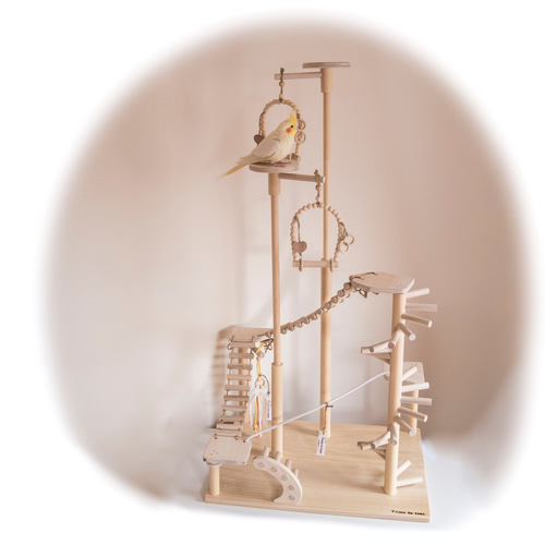 特別注文の品　バードアスレチック 高さ1040㎜☆金属と接着剤を可能な限り排除！安全性重視のバード