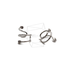 ERG-2236-R [2 件] 圓形耳罩耳環 第2張的照片