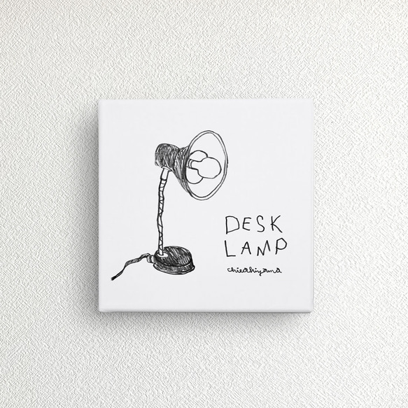 ファブリックパネル　北欧　インテリア　アートパネル　イラストパネル  / DESK LAMP 1枚目の画像