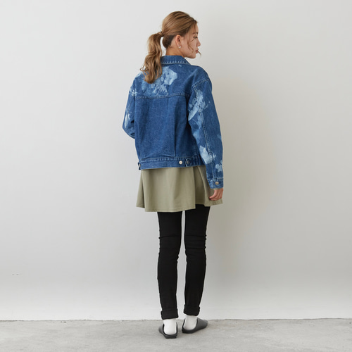 20%OFF》ゆったり着れるショート丈デニムジャケット XS,S,M 20%OFF》ゆったり着れるショート丈デニムジャケット XS,S,M
