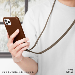 【単品】本革　栃木レザー　スマホショルダー ストラップ　ショルダー スマホケース　携帯ショルダー　#mm00000111 6枚目の画像