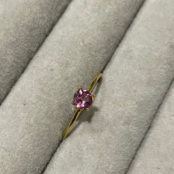 残り1点。　Rose pink ring … Malaya Garnet 3枚目の画像
