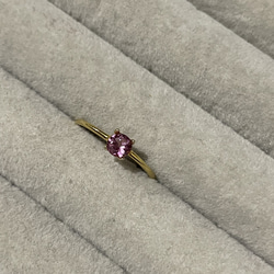 残り1点。　Rose pink ring … Malaya Garnet 7枚目の画像