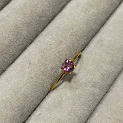 残り1点。　Rose pink ring … Malaya Garnet 2枚目の画像