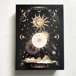 魔法の本のようなブックボックス 月と太陽、始まりの物語 "MOON&SUN" / 小物入れ 9枚目の画像