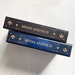 魔法の本のようなブックボックス 月と太陽、始まりの物語 "MOON&SUN" / 小物入れ 11枚目の画像