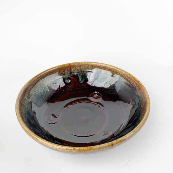 栗色の中鉢　　【手仕事  民藝　和　陶器　鉢】 2枚目の画像