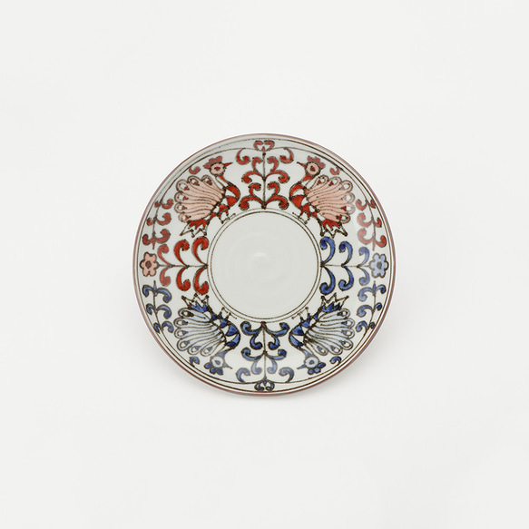 清水焼 大皿 京焼清水焼】鉄染赤孔雀紋 大皿 大皿 ganka 通販 14954592｜Creema