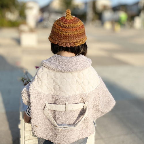 グラデーションどんぐり帽子 とんがり帽子 帽子(ベビー・キッズ) AKN 