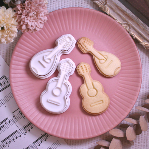 楽器】マンドリン・クラシックギター・異形クッキー型・単品販売