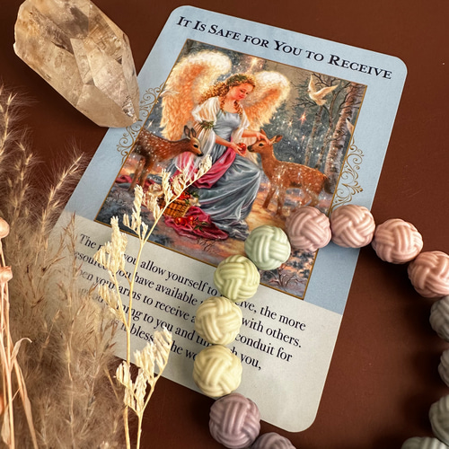 アラシャン瑪瑙毛糸玉ブレスレット ブレスレット 円と縁 by.TAMAKO  