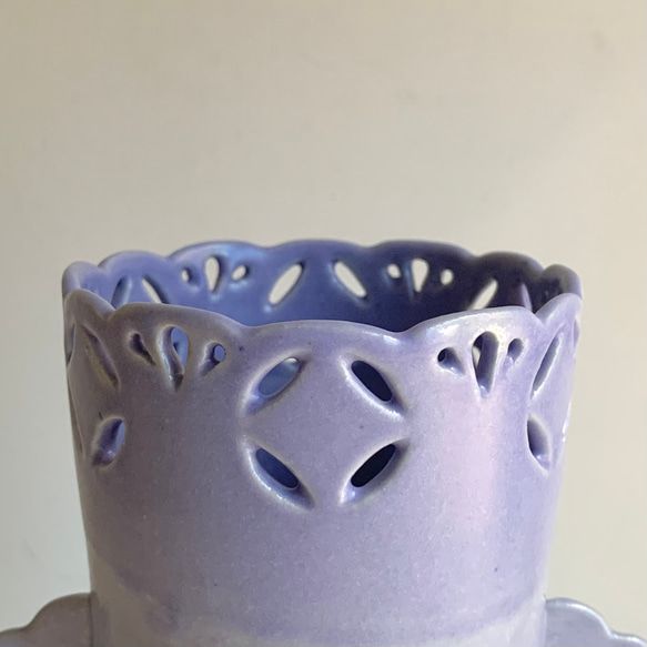 藍莓蕾絲-花瓶/花器 第4張的照片