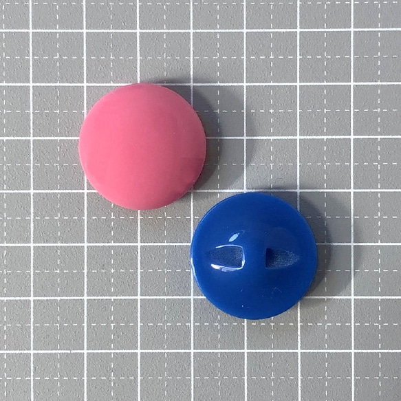 レトロ サークル ボタン オフホワイト ピンク ブルー パープル グリーン 23mm 8個セット aw-392 3枚目の画像