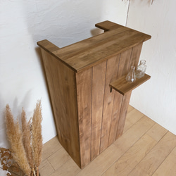 『最終値下げ！9/15まで』木製レジカウンターサロン 最終値下げ！9/15まで』木製レジカウンターサロン 最終値下げ！9/15