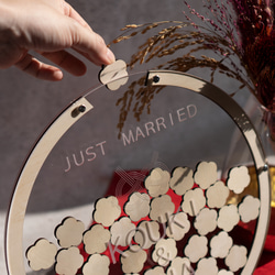 【ゲスト参加型】オリジナルメッセージが入れられるウェディングドロップス 結婚証明書／mcs15 10枚目の画像