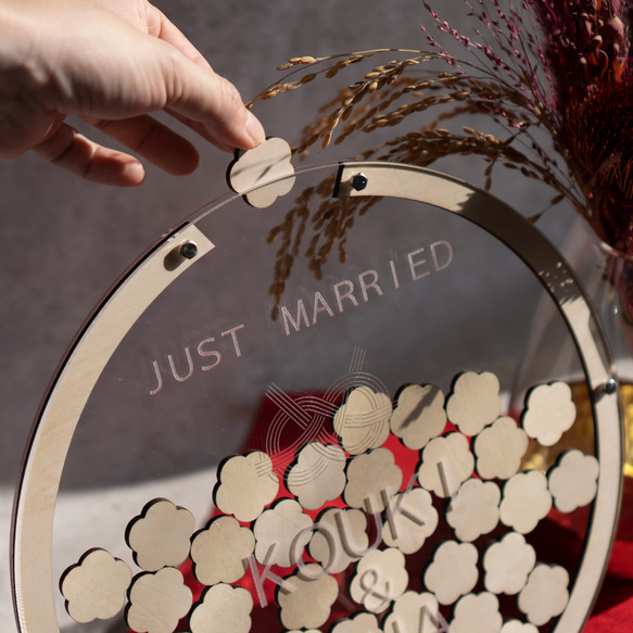 【ゲスト参加型】オリジナルメッセージが入れられるウェディングドロップス 結婚証明書／mcs15 10枚目の画像