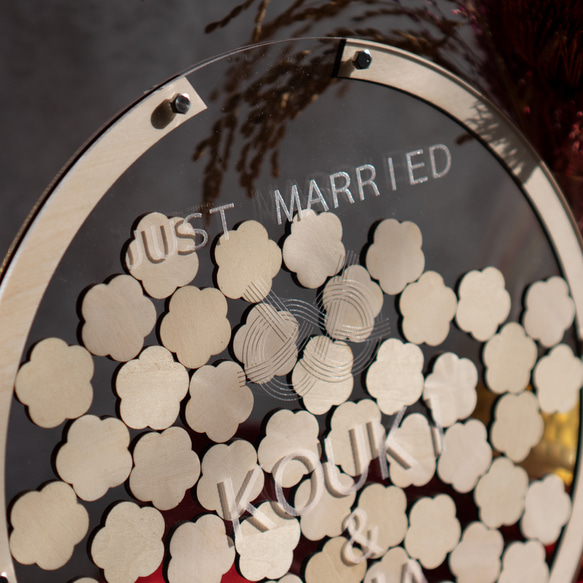 【ゲスト参加型】オリジナルメッセージが入れられるウェディングドロップス 結婚証明書／mcs15 3枚目の画像