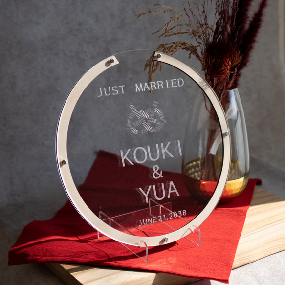 【ゲスト参加型】オリジナルメッセージが入れられるウェディングドロップス 結婚証明書／mcs15 7枚目の画像