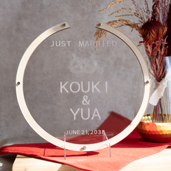 【ゲスト参加型】オリジナルメッセージが入れられるウェディングドロップス 結婚証明書／mcs15 6枚目の画像