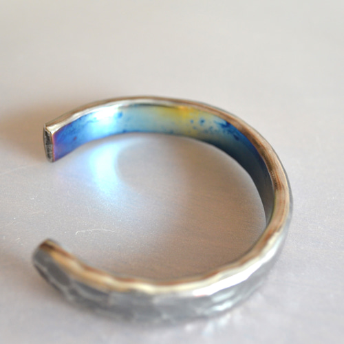 Titanium bangle・純チタンバングル・シルバーエイト・楕円形