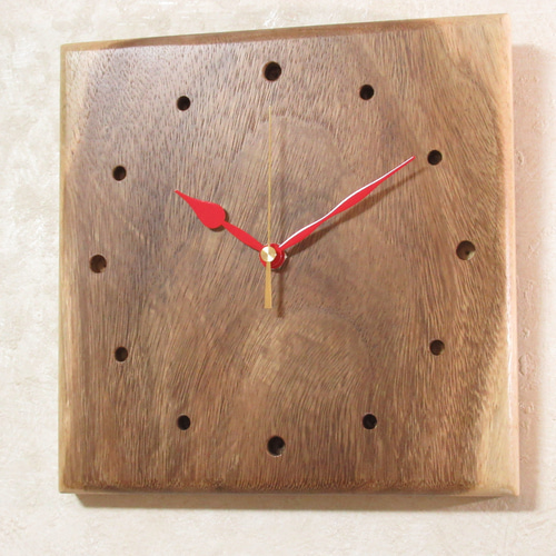 木の時計掛時計モンキーポッド