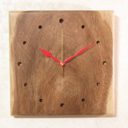 天然木《モンキーポッド》 木製時計4（掛け時計） 5枚目の画像