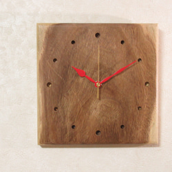 天然木《モンキーポッド》 木製時計4（掛け時計） 1枚目の画像