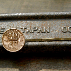＃PCB17　Kingdom of Belgium Coin Hair Pin 5枚目の画像