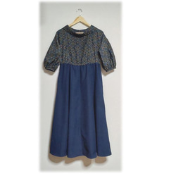 277 Oshima Murayama and plain pongee retro roll color dress(鑽石紋x 第3張的照片