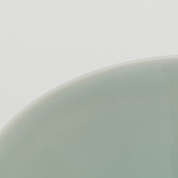 青磁鎬飯碗　京焼　磁器 4枚目の画像