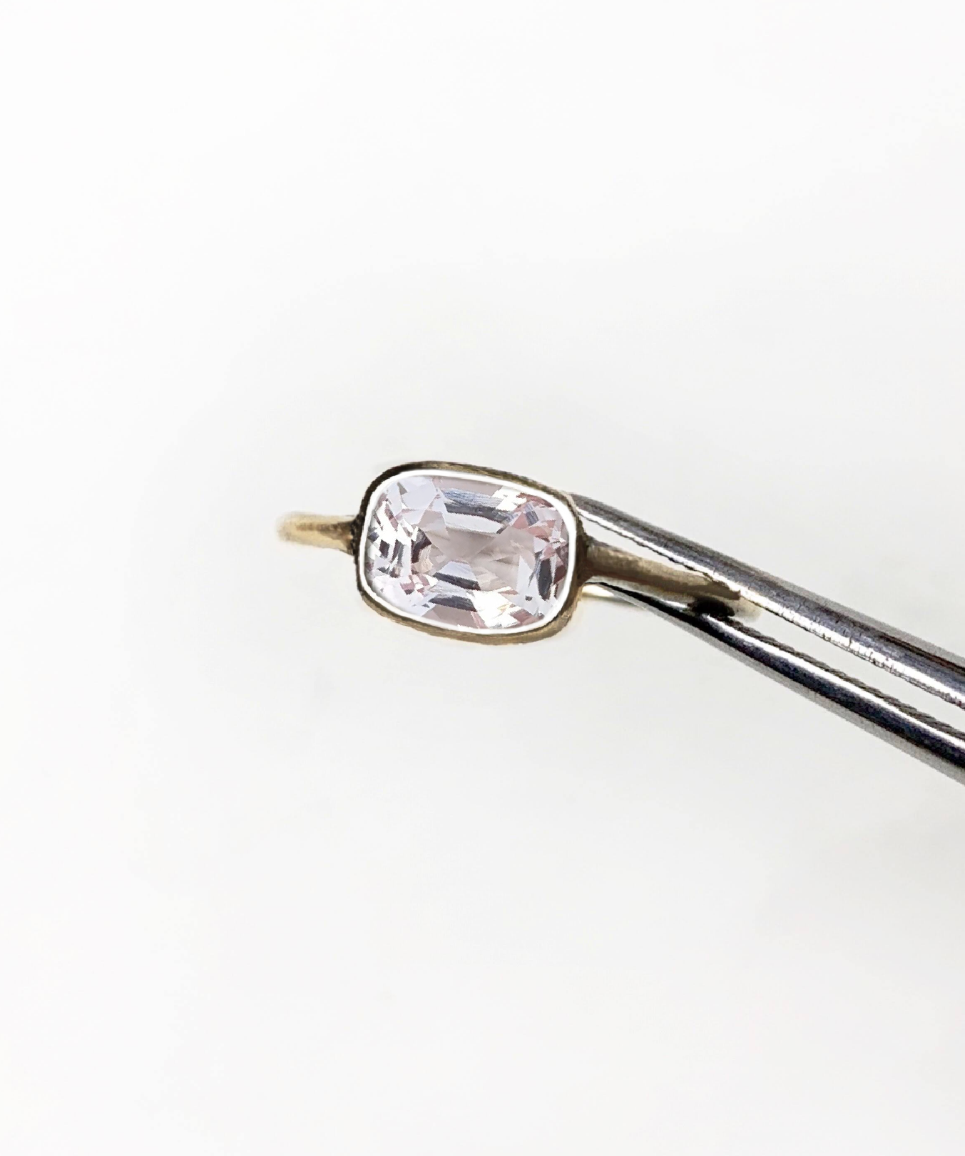 本物保証! 一点もの k18 Pink Imperial Topaz リング/ 受注制作 指輪