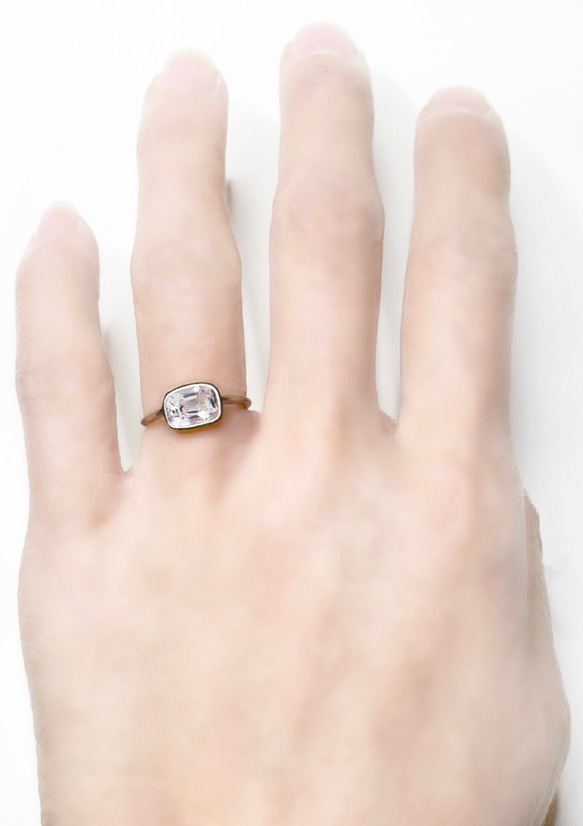 一点もの k18 Pink Imperial Topaz リング/ 受注制作 4枚目の画像