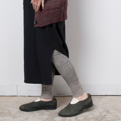 [補貨] yohaku 棕色棉質保暖緊身褲 | 木炭石南色 | 男女皆宜 2 種尺寸 第14張的照片